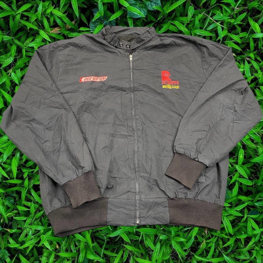 90s Osterman Outfitters Great Northern x Roberts World Class Bomber Jacket XXL